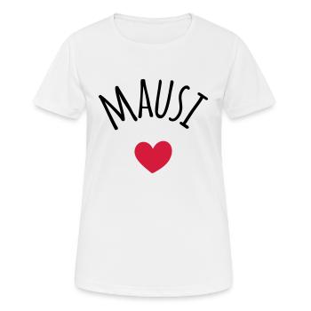 Mausi Kosename - Frauen T-Shirt atmungsaktiv - Weiß - Vorne - AI Model Female 172 dark (172cm)