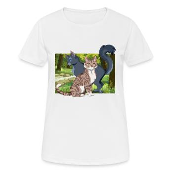 Leafpool Cinderpelt Sooty Fur Leaf Lake Cats Cute - Women's Breathable T-Shirt - white - Front - AI Model Female 172 dark (172cm)