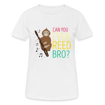 Bassoonist design for woodwind orchestra - Women's Breathable T-Shirt - white - Front - AI Model Female 172 dark (172cm)