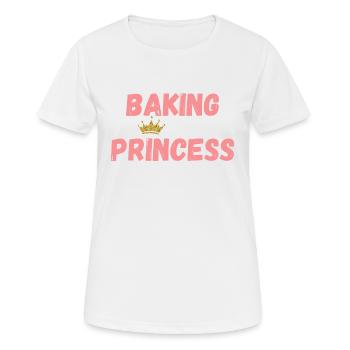 baking princess - Frauen T-Shirt atmungsaktiv - Weiß - Vorne - AI Model Female 172 dark (172cm)