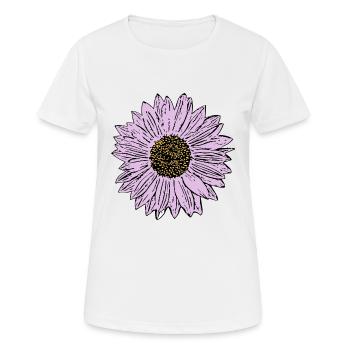 Blume pastell Blume Blumen pastell Blumen flieder - Frauen T-Shirt atmungsaktiv - Weiß - Vorne - AI Model Female 172 dark (172cm)