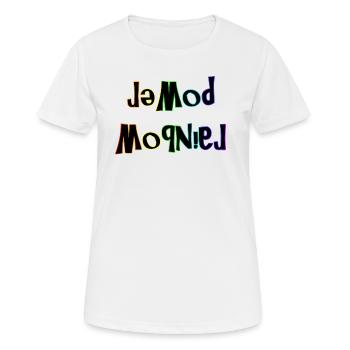 RAINBOW POWER - T-shirt respirant Femme - blanc - Devant - AI Model Female 172 dark (172cm)