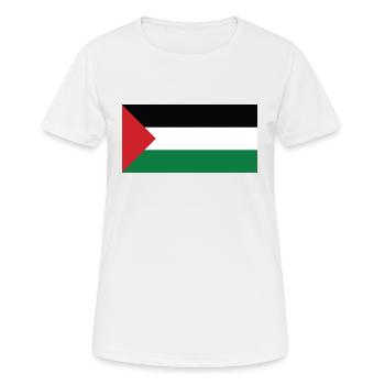 Palestina - Frauen T-Shirt atmungsaktiv - Weiß - Vorne - AI Model Female 172 dark (172cm)