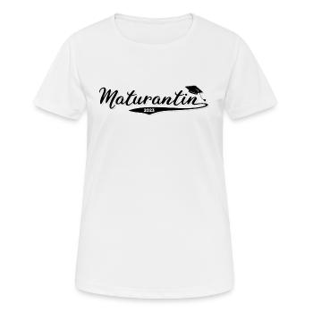 Maturantin 2023 Österreich Matura Geschenk Schule - Frauen T-Shirt atmungsaktiv - Weiß - Vorne - AI Model Female 172 dark (172cm)