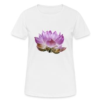 Fleur de lotus - T-shirt respirant Femme - blanc - Devant - AI Model Female 172 dark (172cm)