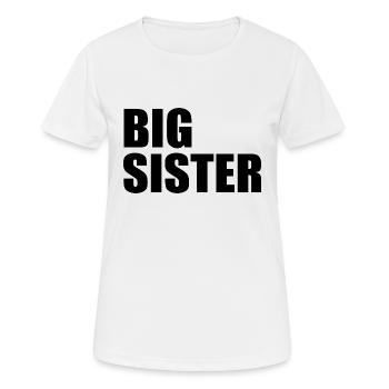 Big sister - T-shirt respirant Femme - blanc - Devant - AI Model Female 172 dark (172cm)
