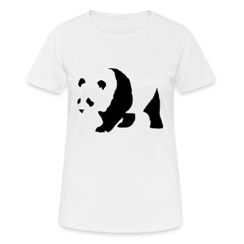 Panda For Love - T-shirt respirant Femme - blanc - Devant - AI Model Female 172 dark (172cm)