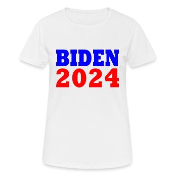 Joe biden 2024 - Frauen T-Shirt atmungsaktiv - Weiß - Vorne - AI Model Female 172 dark (172cm)