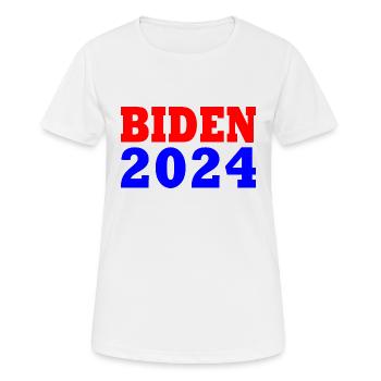 Joe Biden 2024 - Frauen T-Shirt atmungsaktiv - Weiß - Vorne - AI Model Female 172 dark (172cm)