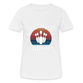 Gutter Ball Guru 15 - Frauen T-Shirt atmungsaktiv - Weiß - Vorne - AI Model Female 172 dark (172cm)
