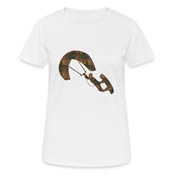 Rost Kitesurfing - Frauen T-Shirt atmungsaktiv - Weiß - Vorne - AI Model Female 172 dark (172cm)