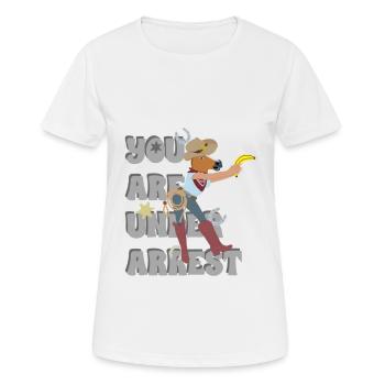 Sheriff Pferd - Frauen T-Shirt atmungsaktiv - Weiß - Vorne - AI Model Female 172 dark (172cm)