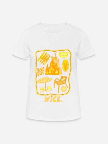 NIce provence alpes maritimes - T-shirt respirant Femme - blanc