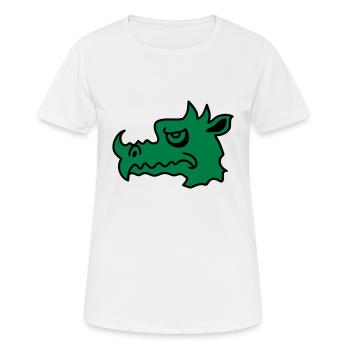 Evil dragon - Women's Breathable T-Shirt - white - Front - AI Model Female 172 dark (172cm)