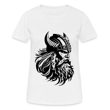 Viking Head Warrior Viking - T-shirt respirant Femme - blanc - Devant - AI Model Female 172 dark (172cm)