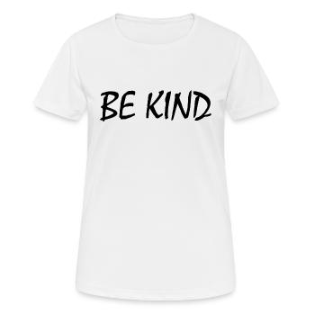 Be kind - Women's Breathable T-Shirt - white - Front - AI Model Female 172 dark (172cm)