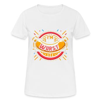 I'm The Wurst 7 - Frauen T-Shirt atmungsaktiv - Weiß - Vorne - AI Model Female 172 dark (172cm)