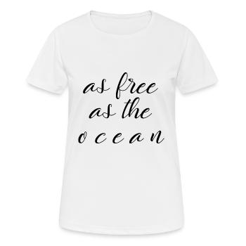 Mer - T-shirt respirant Femme - blanc - Devant - AI Model Female 172 dark (172cm)
