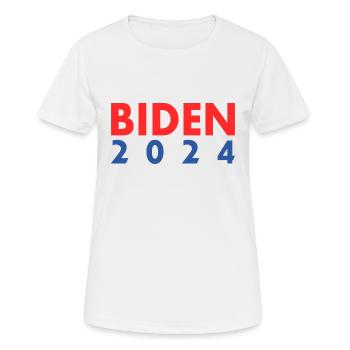 Joe biden 2024 - Women's Breathable T-Shirt - white - Front - AI Model Female 172 dark (172cm)