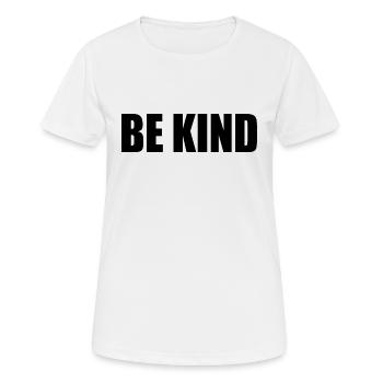 Be kind - Women's Breathable T-Shirt - white - Front - AI Model Female 172 dark (172cm)