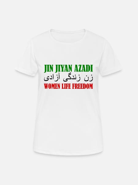 Women life freedom - Frauen T-Shirt atmungsaktiv - Weiß