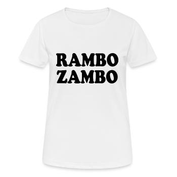 Rambo zambo - T-shirt respirant Femme - blanc - Devant - AI Model Female 172 dark (172cm)
