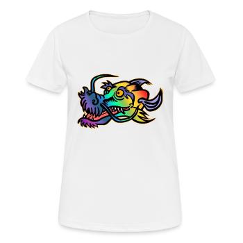 Dragon Head / dragon head - Women's Breathable T-Shirt - white - Front - AI Model Female 172 dark (172cm)
