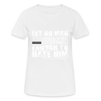 Journée Martin Luther King, Jr. - T-shirt respirant Femme - blanc - Devant - AI Model Female 172 dark (172cm)