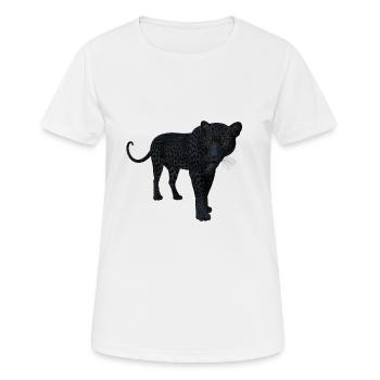 panther - Women's Breathable T-Shirt - white - Front - AI Model Female 172 dark (172cm)