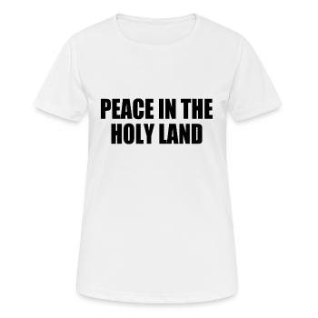 Peace in the holy land - T-shirt respirant Femme - blanc - Devant - AI Model Female 172 dark (172cm)
