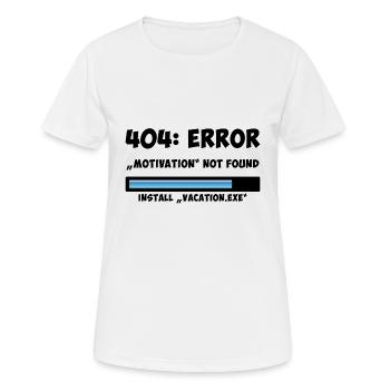 Install Vacation.exe - Frauen T-Shirt atmungsaktiv - Weiß - Vorne - AI Model Female 172 dark (172cm)