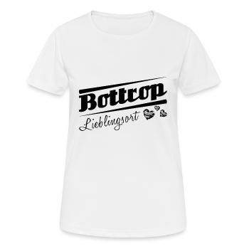 Bottrop - Lieblingsort mit Stadtnamen - Frauen T-Shirt atmungsaktiv - Weiß - Vorne - AI Model Female 172 dark (172cm)