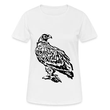 Wanderfalke, Raubvogel - Frauen T-Shirt atmungsaktiv - Weiß - Vorne - AI Model Female 172 dark (172cm)