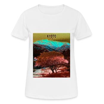 Kyoto, Japon - T-shirt respirant Femme - blanc - Devant - AI Model Female 172 dark (172cm)