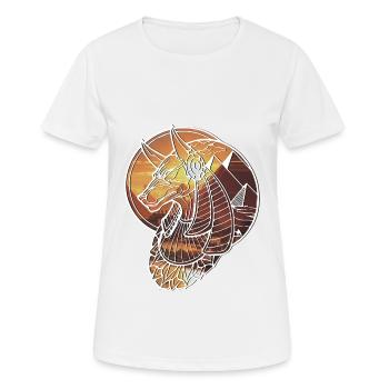 der ägyptische Gott Anubis - Frauen T-Shirt atmungsaktiv - Weiß - Vorne - AI Model Female 172 dark (172cm)