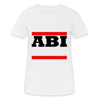 Abi - Motiv zum personalisieren - Frauen T-Shirt atmungsaktiv - Weiß - Vorne - AI Model Female 172 dark (172cm)