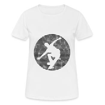 Skateboarder Skateboard Skater Skate Skateing - Women's Breathable T-Shirt - white - Front - AI Model Female 172 dark (172cm)