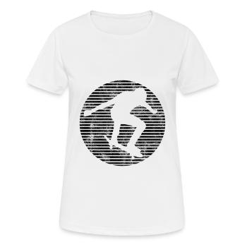 Skateboarder Skateboard Skater Skate Skateing - Women's Breathable T-Shirt - white - Front - AI Model Female 172 dark (172cm)