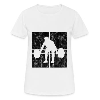 Bodybuilding Bodybuilder GYM Fitnessstudio Retro - Frauen T-Shirt atmungsaktiv - Weiß - Vorne - AI Model Female 172 dark (172cm)