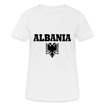 Albanien - Frauen T-Shirt atmungsaktiv - Weiß - Vorne - AI Model Female 172 dark (172cm)