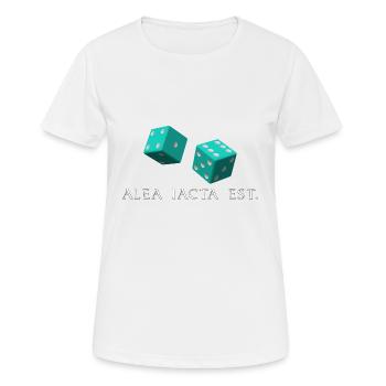 les cubes sont tombés en latin - T-shirt respirant Femme - blanc - Devant - AI Model Female 172 dark (172cm)