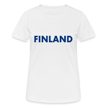 Finnland - Frauen T-Shirt atmungsaktiv - Weiß - Vorne - AI Model Female 172 dark (172cm)
