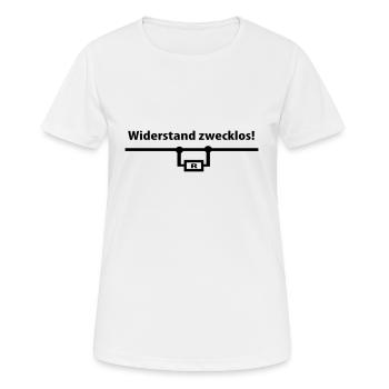 Electric - Women's Breathable T-Shirt - white - Front - AI Model Female 172 dark (172cm)