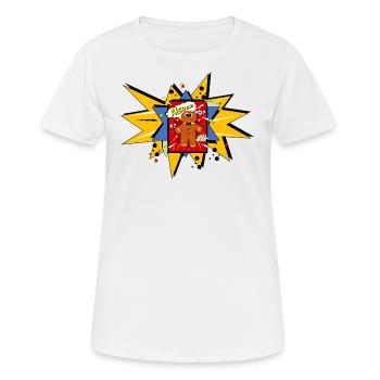 Elsässer Pop ART - Frauen T-Shirt atmungsaktiv - Weiß - Vorne - AI Model Female 172 dark (172cm)