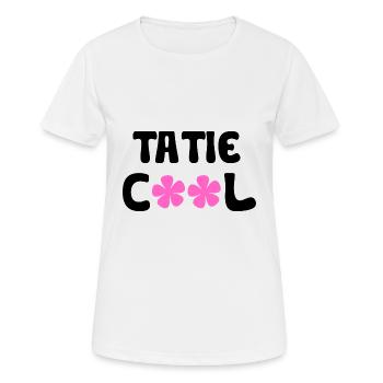 tatie cool - T-shirt respirant Femme - blanc - Devant - AI Model Female 172 dark (172cm)