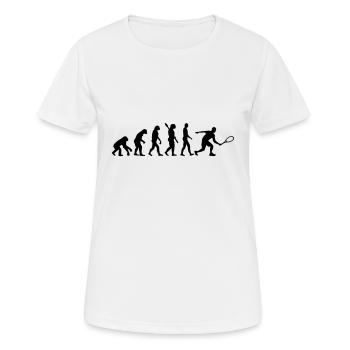 Squash - Frauen T-Shirt atmungsaktiv - Weiß - Vorne - AI Model Female 172 dark (172cm)