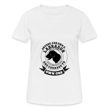 Labrador - Frauen T-Shirt atmungsaktiv - Weiß - Vorne - AI Model Female 172 dark (172cm)