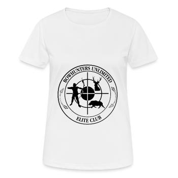 Bowhunter Pfeil und Bogen Bogenjagd Jäger - Frauen T-Shirt atmungsaktiv - Weiß - Vorne - AI Model Female 172 dark (172cm)