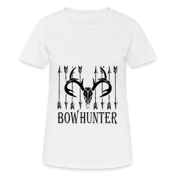 Chasseur d’arc - T-shirt respirant Femme - blanc - Devant - AI Model Female 172 dark (172cm)