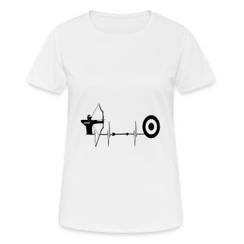 Archery - Women's Breathable T-Shirt - white - Front - AI Model Female 172 dark (172cm)